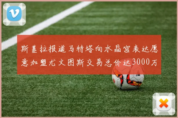 斯基拉报道马特塔向水晶宫表达愿意加盟尤文图斯交易总价达3000万欧元